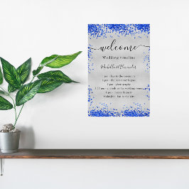 Zeitleiste des Hochzeitsprogramms in Silver Royal  Poster