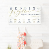 Zeitleiste des Navy Gold Wedding Program Custom Ic Banner (Insitu)
