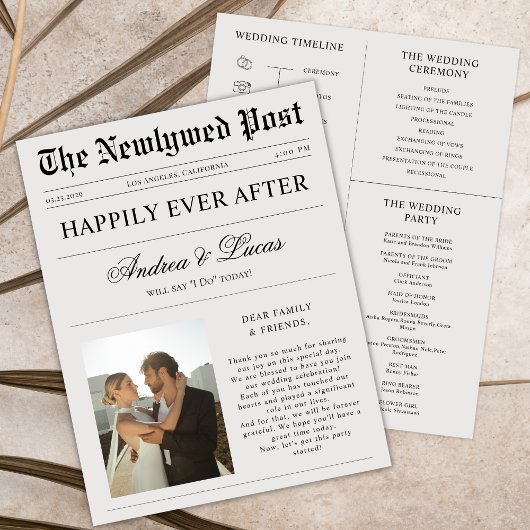 Zeitleiste für das benutzerdefinierte Foto-Zeitung Flyer