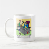 Zeitlich geplante Glück-Minute Kaffeetasse (Links)