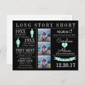 Zeitlicher Save the Date Postkarte (Vorne/Hinten)