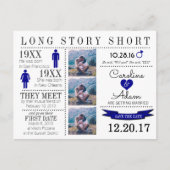 Zeitlicher Save the Date Postkarte (Vorderseite)