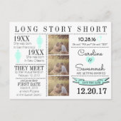 Zeitlicher Save the Date Postkarte (Vorderseite)