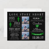 Zeitlicher Save the Date Postkarte (Vorne/Hinten)