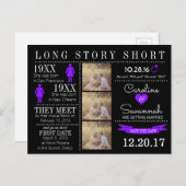 Zeitlicher Save the Date Postkarte (Vorne/Hinten)