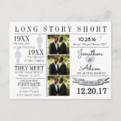 Zeitlicher Save the Date Postkarte (Vorderseite)