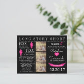 Zeitlicher Save the Date Postkarte (Stehend Vorderseite)