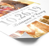 Zeitlos 3-Foto Save the Date Fotodruck (Ecke)