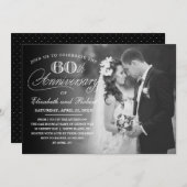 Zeitlos 60 Jahre Party Foto Einladung (Vorne/Hinten)