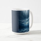 Zeitlos - Ästhetischer Tiefsee-Zitat Kaffeetasse (VorderseiteRechts)