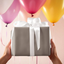 Zeitlos - Beige-graues Wrapping Paper