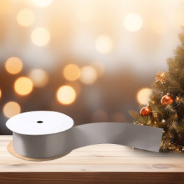 Zeitlos - Beige Gray Satin Ribbon Satinband