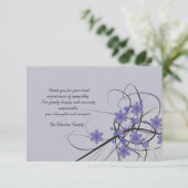 Zeitlos - Bereaving Vielen Dank Anmerkung Dankeskarte (Stehend Vorderseite)