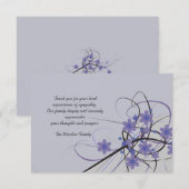 Zeitlos - Bereaving Vielen Dank Anmerkung Dankeskarte (Vorne/Hinten)