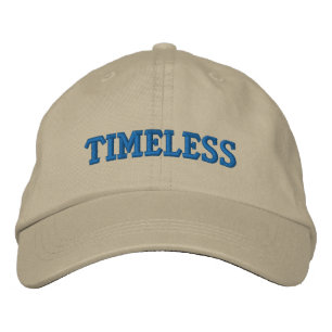 zeitlos bestickte baseballkappe