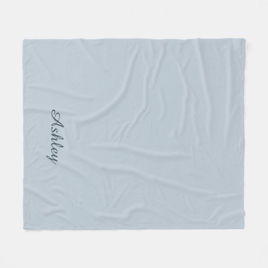 Zeitlos - Blauer Schleim Name Fleece Blanket (Vorderseite (Horizontal))