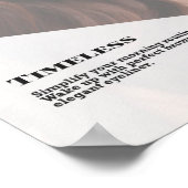 Zeitlos bleibendes Makeuty Poster (Ecke)