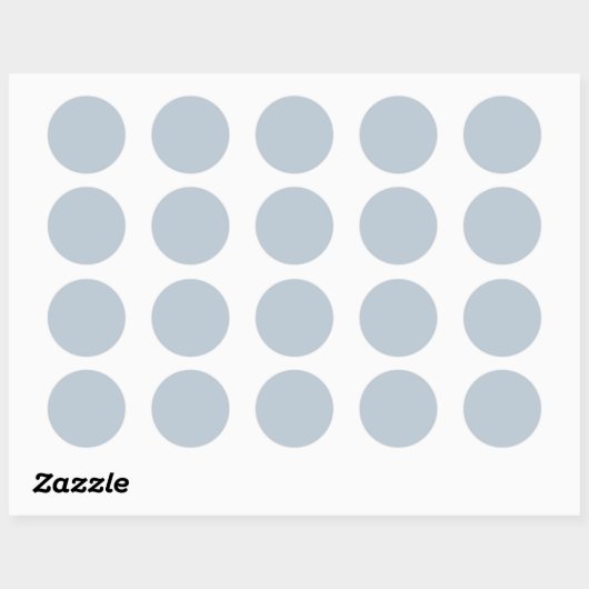 Zeitlos - Blue Mist Classic Rund Sticker (Blatt)