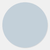 Zeitlos - Blue Mist Classic Rund Sticker (Vorderseite)