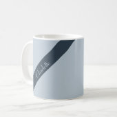 Zeitlos - Blue Mist Custom-Mug Kaffeetasse (Vorderseite Links)