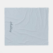 Zeitlos - Blue Mist Name Fleece Decke (Vorderseite (Horizontal))