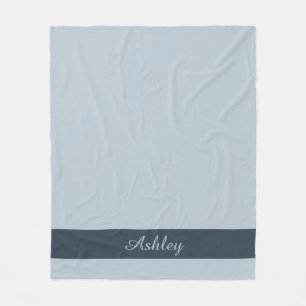 Zeitlos – Blue Mist Name Fleece-Decke Fleecedecke