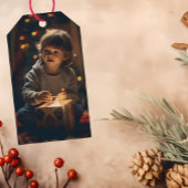 Zeitlos - Blue Neist Weihnachten Foto Geschenktast Geschenkanhänger