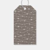 Zeitlos - Braun Beige - Geschenketiketten mit Schn Geschenkanhänger (Rückseite)