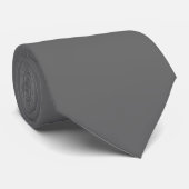 Zeitlos - Charcoal Gray Neck Tie Krawatte (Gerollt)