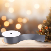 Zeitlos - Cool Grau Satin Ribbon