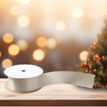 Zeitlos - Cream Tan Satin Ribbon