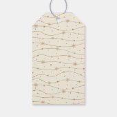Zeitlos - Cream White - Snowflake Geschenketikette Geschenkanhänger (Rückseite)
