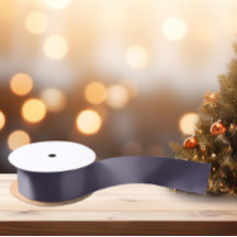 Zeitlos - Dark Mystic Gray Satin Ribbon