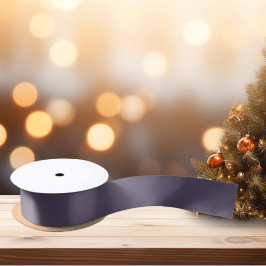 Zeitlos - Dark Mystic Gray Satin Ribbon Satinband