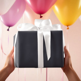 Zeitlos - dunkelbläuliches graues Wrapping Paper Geschenkpapier