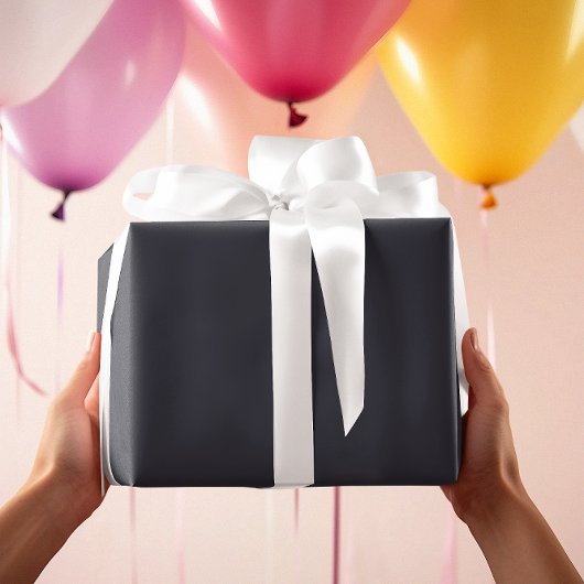 Zeitlos - dunkelbläuliches graues Wrapping Paper Geschenkpapier