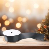 Zeitlos - Dunkelschiefer Grau Satin Ribbon Satinband