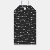 Zeitlos - dunkles Carbon Black - Geschenketiketten Geschenkanhänger (Rückseite)