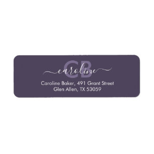 Zeitlos - dunkles Mystic Gray Monogram Address Lab
