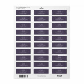 Zeitlos - dunkles Mystic Gray Monogram Address Lab (Vorne)