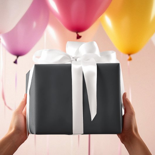 Zeitlos - dunkles Schiefergraupapier Geschenkpapier