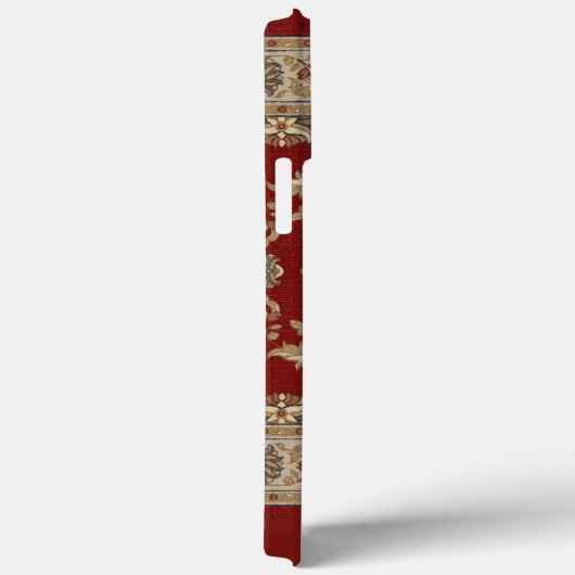 Zeitlos Elegance Red Beige Klassischer Fabrikname Case-Mate iPhone Hülle (Rückseite / Rechts)