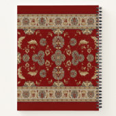 Zeitlos Elegance Red Beige Klassischer Fabrikname Notizblock (Rückseite)