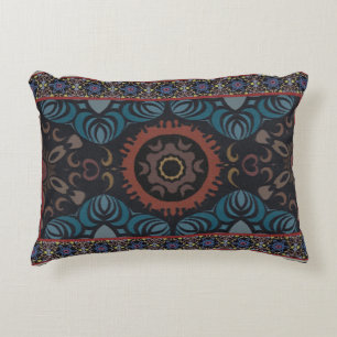 Zeitlos Elegance Traditionelles Stoff Vintager Cha Dekokissen