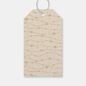 Zeitlos - Elegante Creme - Snowflake Geschenketike Geschenkanhänger (Rückseite)