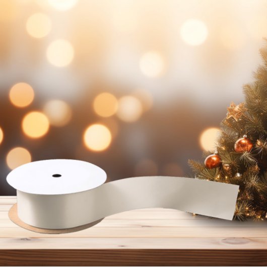 Zeitlos - Eleganter Cream Satin Ribbon Satinband