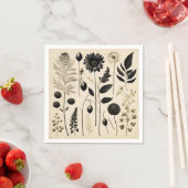 Zeitlos floral botanisch serviette (Beispiel)