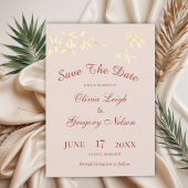 Zeitlos floral rustikal save the date