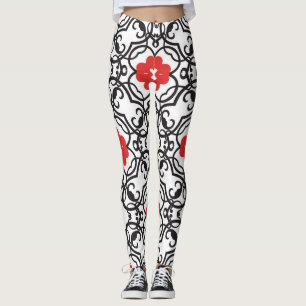 Zeitlos floral Vintag: Nahtlose Klassik Leggings