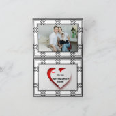 Zeitlos geklappte Speicherkarte - Personalisiert . Dankeskarte (Innenseite)